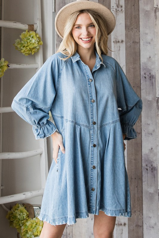 Dolled Up Denim Dress